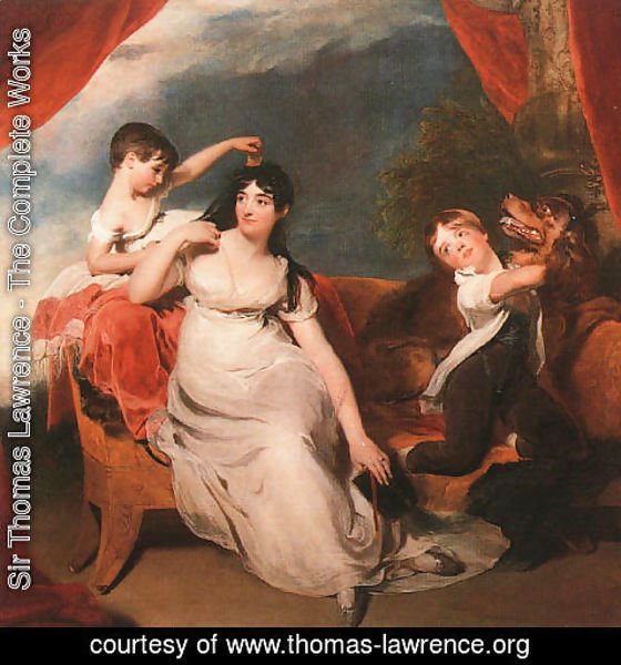 Sir Thomas Lawrence - Mrs. Henry Baring and her Children  1817