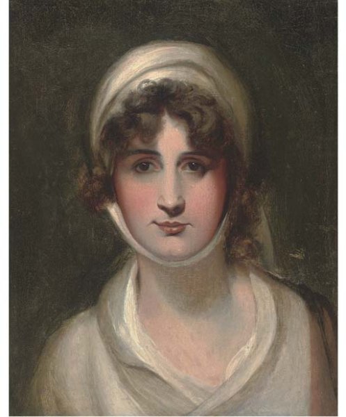 Portrait of Mary Siddons, bust-length